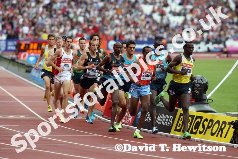 Mens 3000 metres,  2013 IAAF Diamond League, Sainsbury's Anniversary Games, Queen Elizabeth Olympic Park, London.
